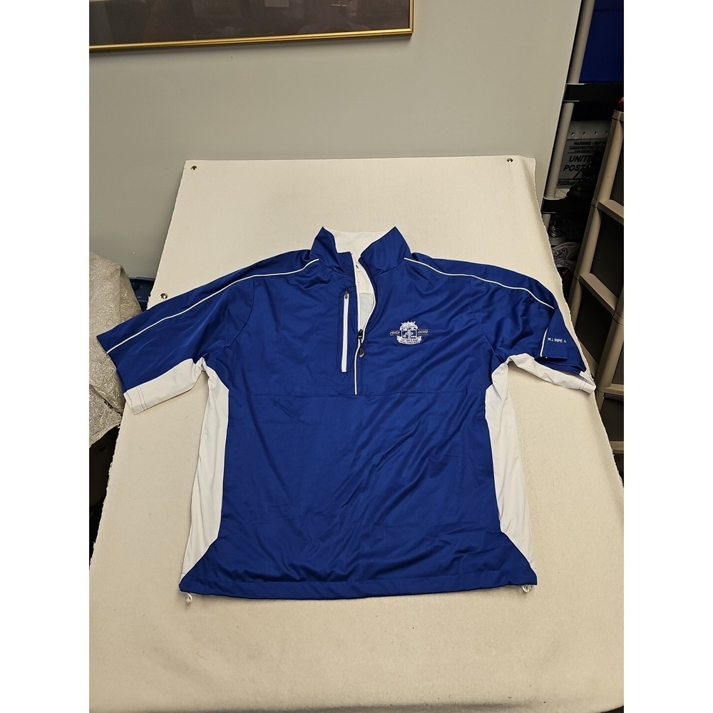 Antigua Desert Dry Mens XL Blue White Windbreaker Bishop Kearney 1962-2012